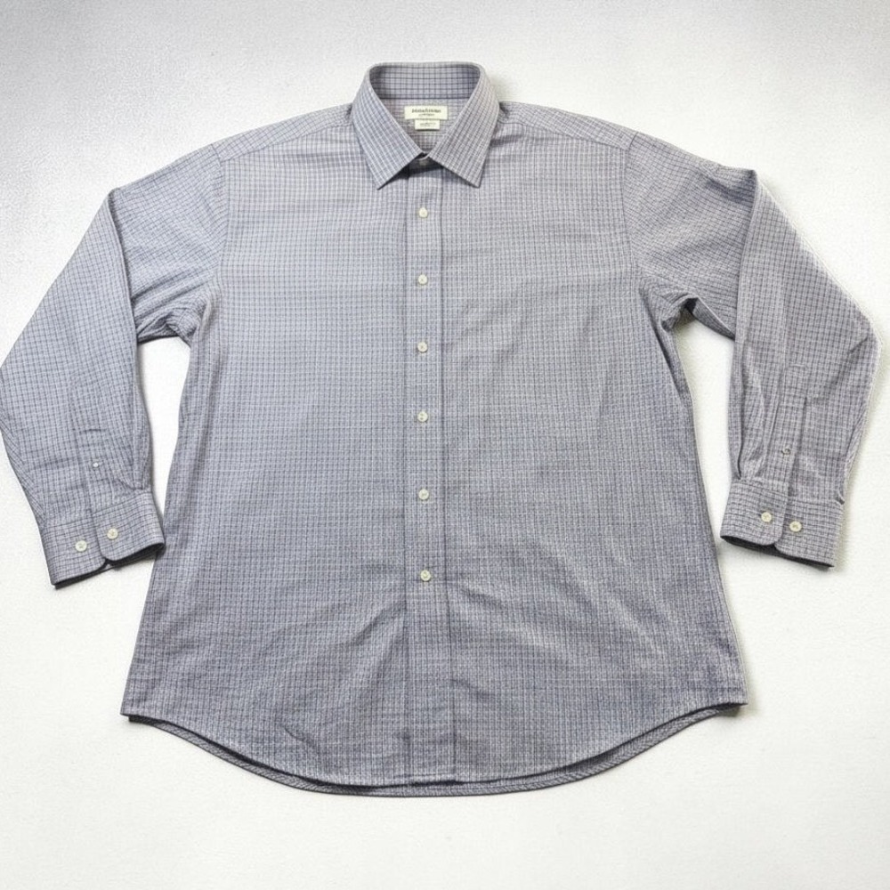 Brooks Brothers Shirt Men's 16 33 Regent Houndstooth Non Iron Stretch Supima